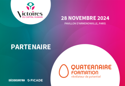 Quaternaire Formation, partenaire des Victoires du Capital Humain 2024