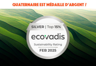 Quaternaire est médaille d'argent EcoVadis