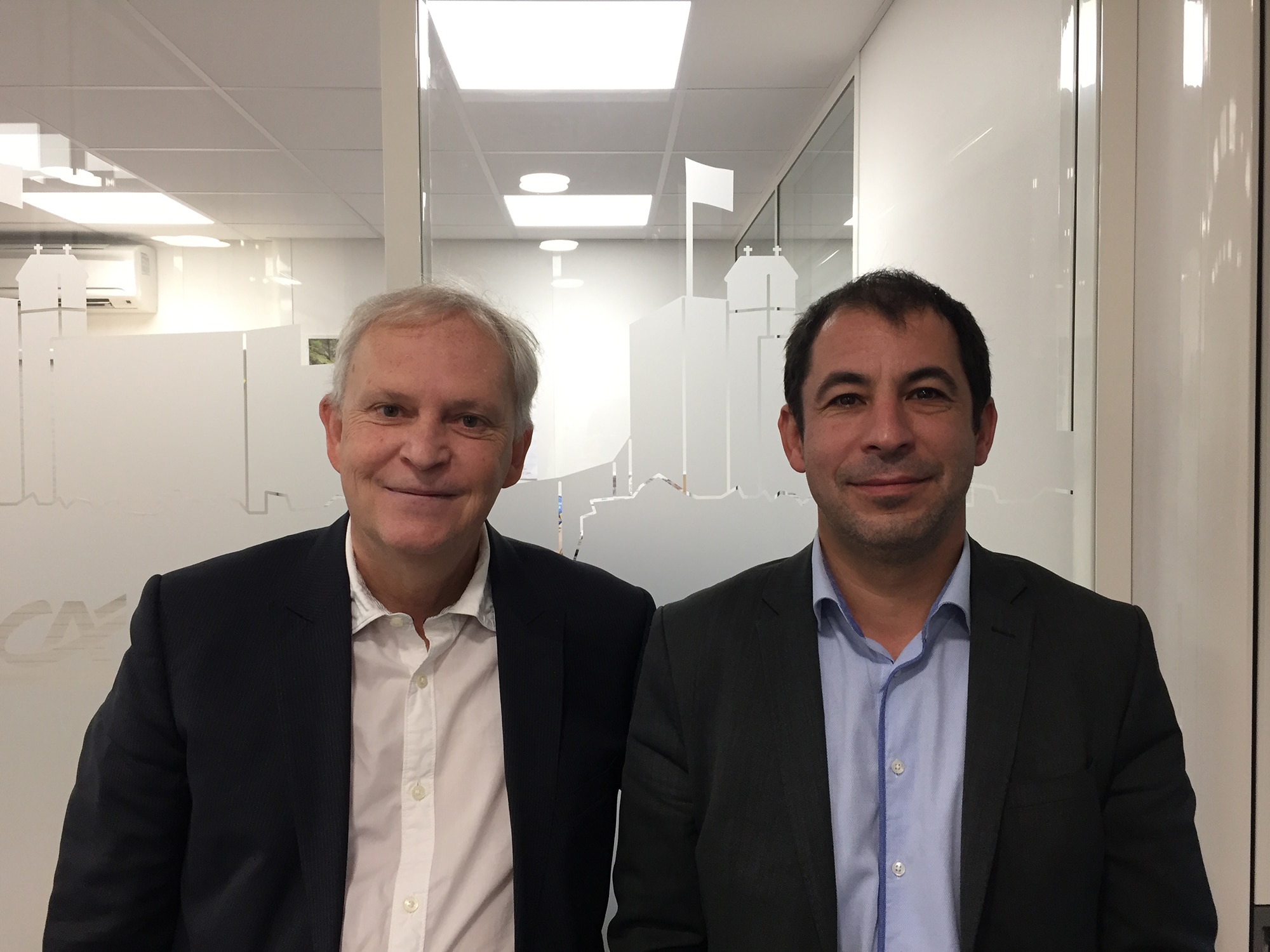 Gerard Massena et Sylvain Deloye Credit Agricole Franche Comté