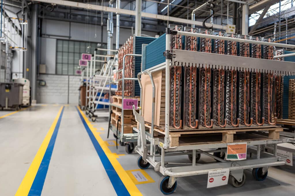 Vue d'une partie de l'usine Saunier Duval de Nantes